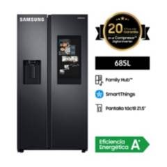 Refrigeradora Samsung 685 Lt Side by Side Family Hub RS27T5561B1 Negro