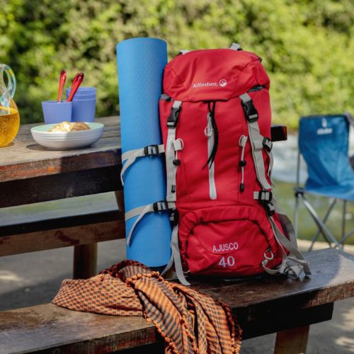 Mochila Outdoor Aventure 40 litros Trekking Montaña (Rojo) - Promart
