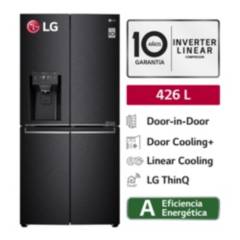 Refrigeradora LM57SDT 426L Hygiene Fresh French Door Negro Mate LG