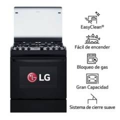 LG - Cocina LG RSG314S 6 Hornillas 153L