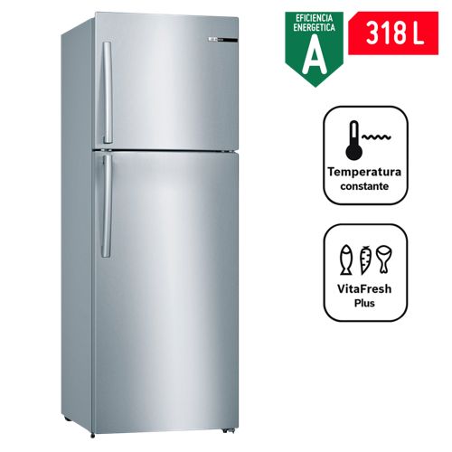 Refrigeradora Bosch KDD30NL201 Top Freezer No Frost 318 Litros Inox -  Promart