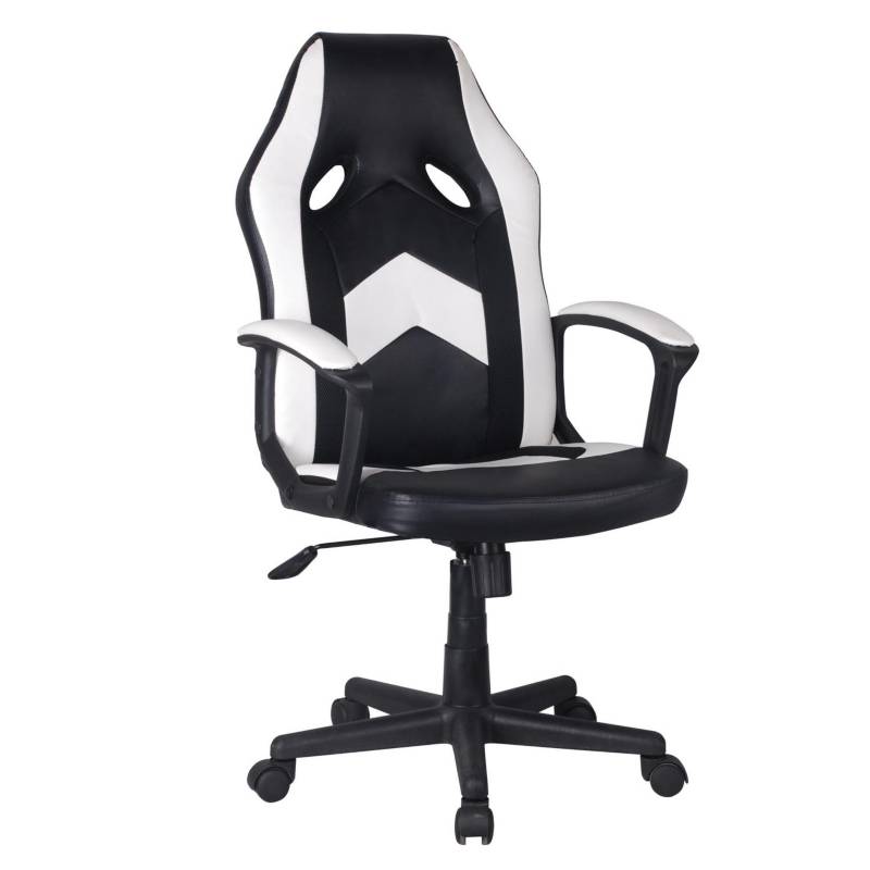 JUST HOME COLLECTION - Silla Gamer Blanco/Negro