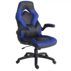 JUST HOME COLLECTION - Silla Gamer Racing Negro/Azul
