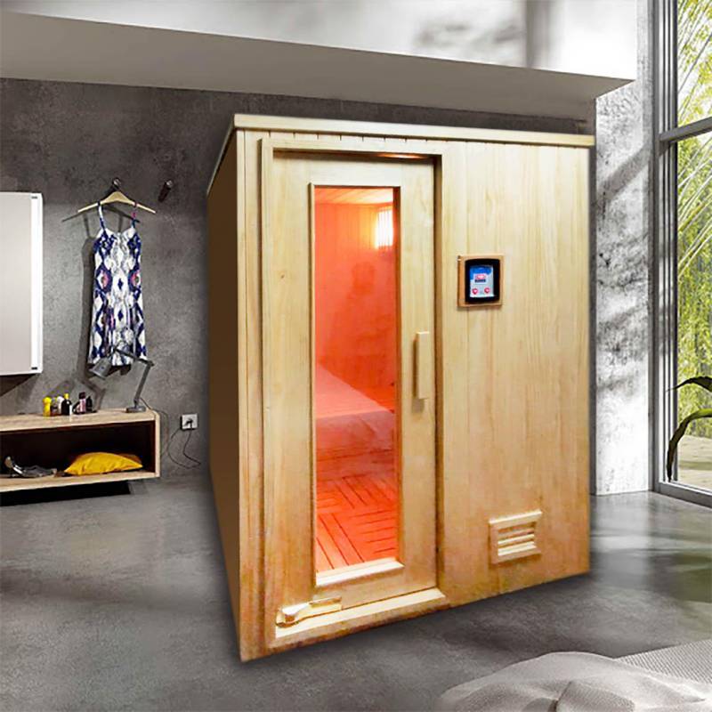 CUBA&SPA - Cabina de Sauna Portátil 150x150x200 cm 2 Caras Visibles