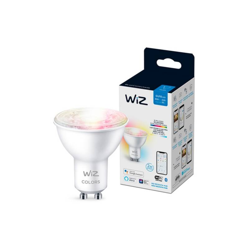 WIZ - Foco Led Wiz Wifi GU10 4.9W Luz Varios Colores Ajustable