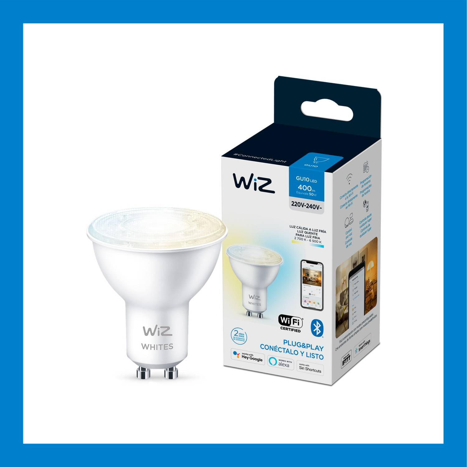 Foco Led Wiz Wifi E27 9W Luz Fría y Cálida - Oechsle