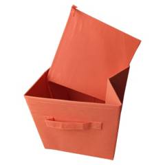 RAPALLO - Caja Cubo 20x20x20cm Naranja