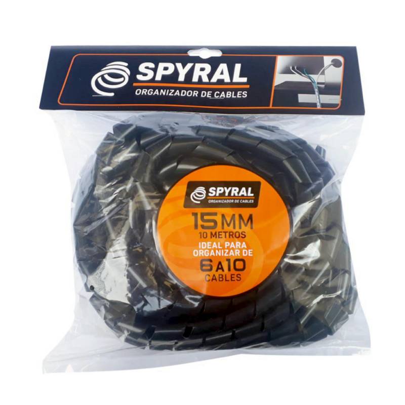 SPYRAL - Spyral Portacable 15MM 10MT Negro
