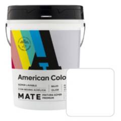 AMERICAN COLORS - Pintura American Colors Mate Blanco 4 GL