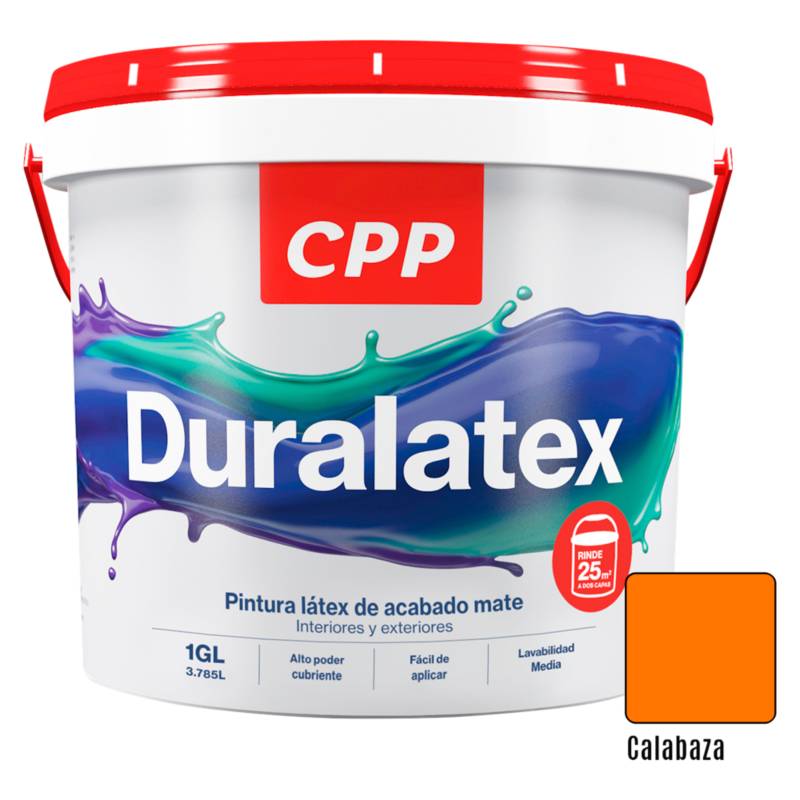 DURALATEX - Látex Naranja Calabaza 1GL