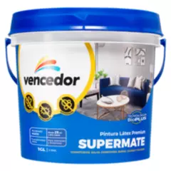 SUPERMATE - Pintura Supermate Antibacterial Blanco Decorativo 1 GL