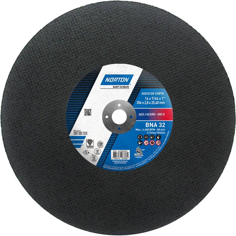 NORTON - Disco de Corte Acero 356 x 25.40 mm