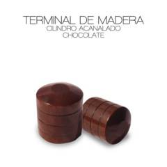 DECORACIONES LEON - Terminal Tope Chocolate 28mm