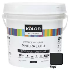 KOLOR - Pintura Kolor Latex Standar Negro 1GL