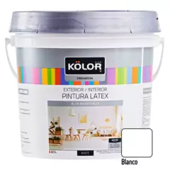 KOLOR - Pintura Kolor Premiummate Blanco 4GL