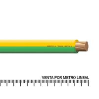 Cable TW-80 12 AWG AM/VD 400Ca por Metro Lineal
