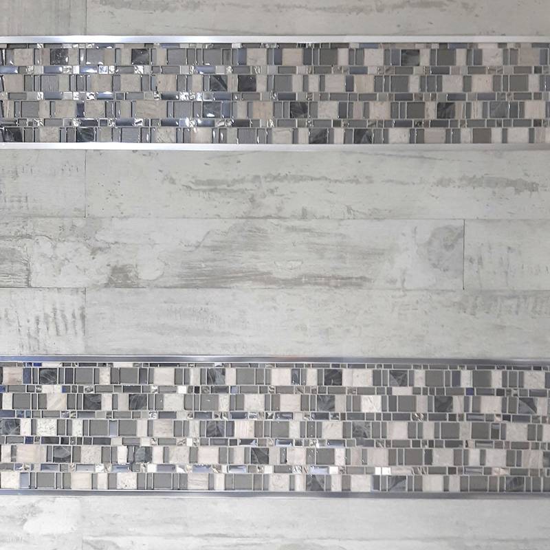 INTERMATEX - Mosaico America Grey Marmolizado 30x30cm 1.08m2 para pared