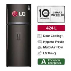 LG - Refrigeradora GT44AGD 424L Hygiene Fresh Top Freezer Negro Acero LG