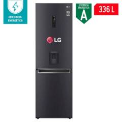 LG - Refrigeradora LG 336 Lt Bottom Freezer GB37WGT Negro
