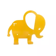ORGANIZA DUCASSE - Colgador de Pared Infantil Elefante Amarillo