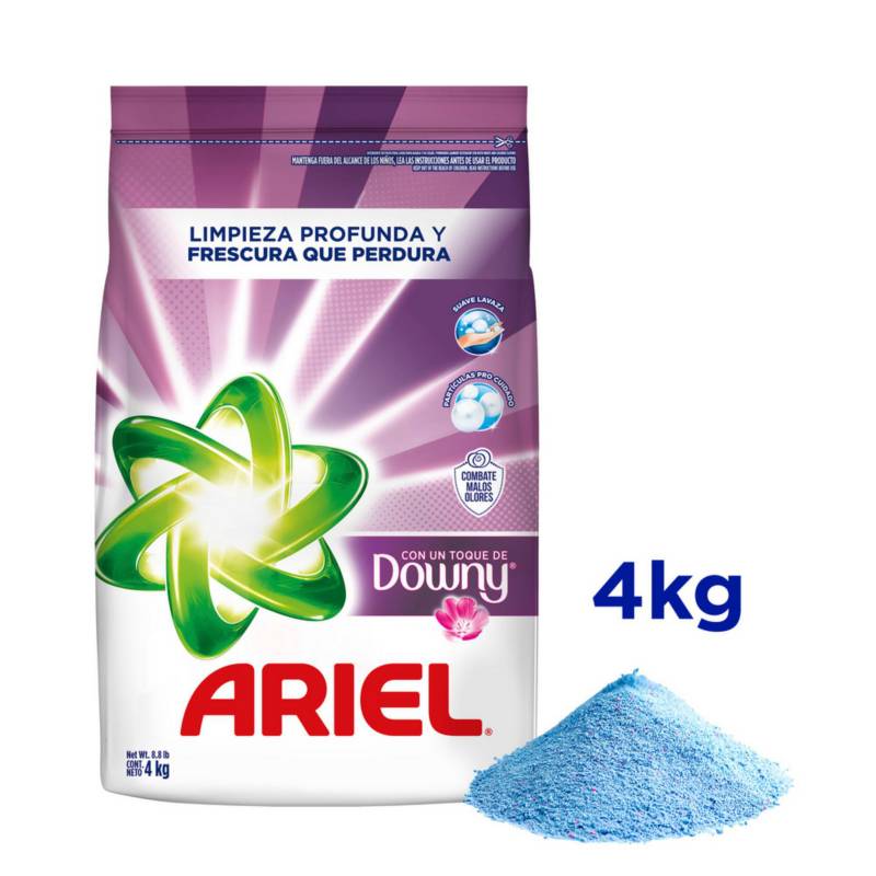 ARIEL - Detergente en Polvo Ariel Toque Downy 4 kg.