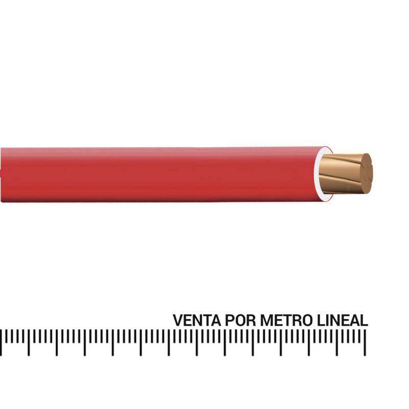 INDECO - Cable TW-80 Plus 450/750V 14 AWG Rojo por Metro Lineal