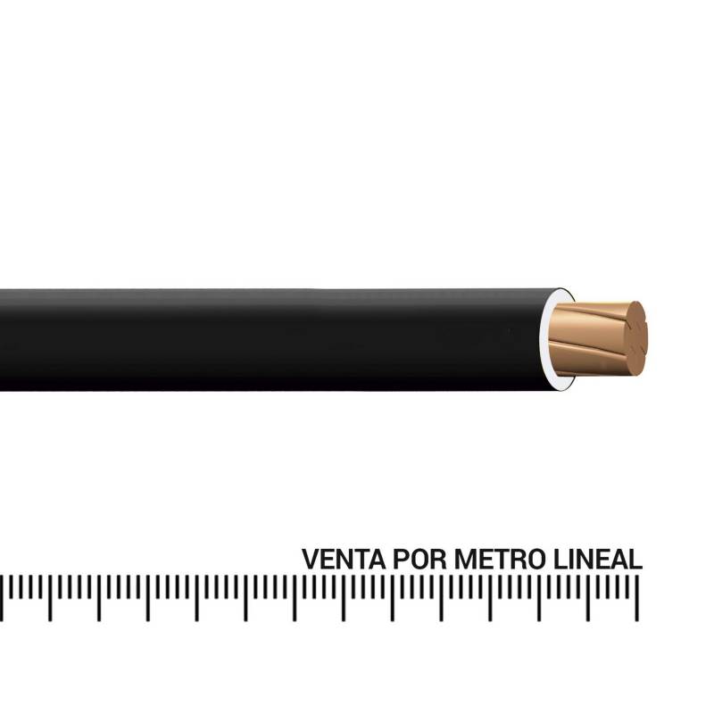 INDECO - Cable Tw Plus 12 Awg Negro C400 por Metro Lineal