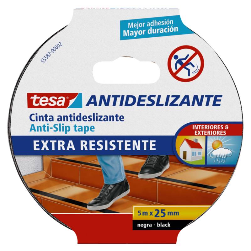TESA - Cinta Antideslizante Extra Resistente TESA 25 mm. x 5 m.