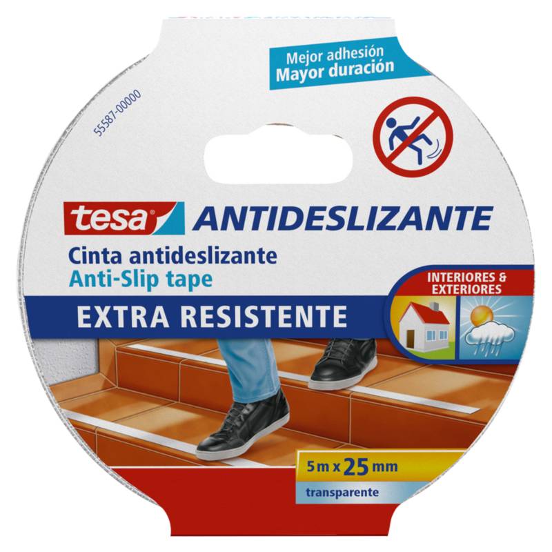 TESA - Cinta Antideslizante Transparente TESA 25 mm. x 5 m.