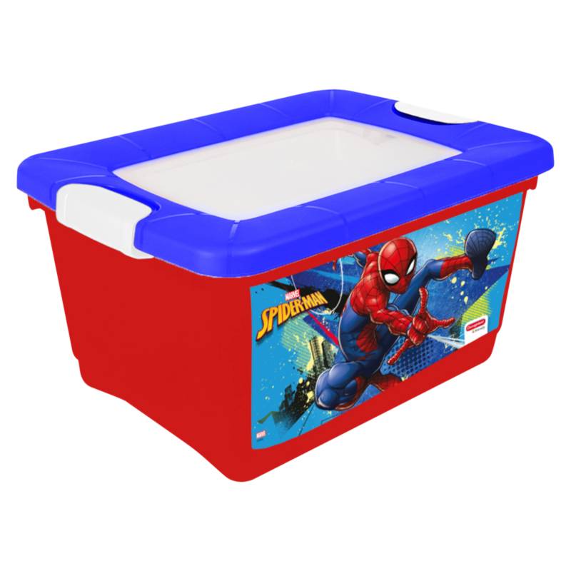 DURAPLAST - Caja Organizadora Plástica Broadway 32L Spiderman