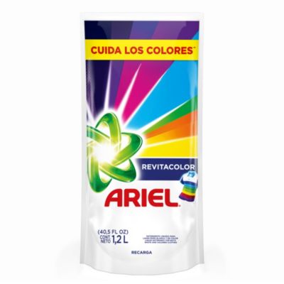 Comprar Detergente Liquido Ariel Revitacolor Sachet 1.2 lt en Lima  Distribuidora Prolider - Productos de Limpieza