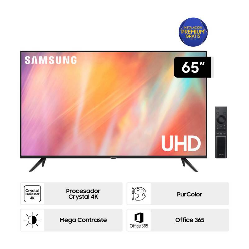 Televisor Samsung Smart TV 65 UHD 4K UN65AU7090GXPE