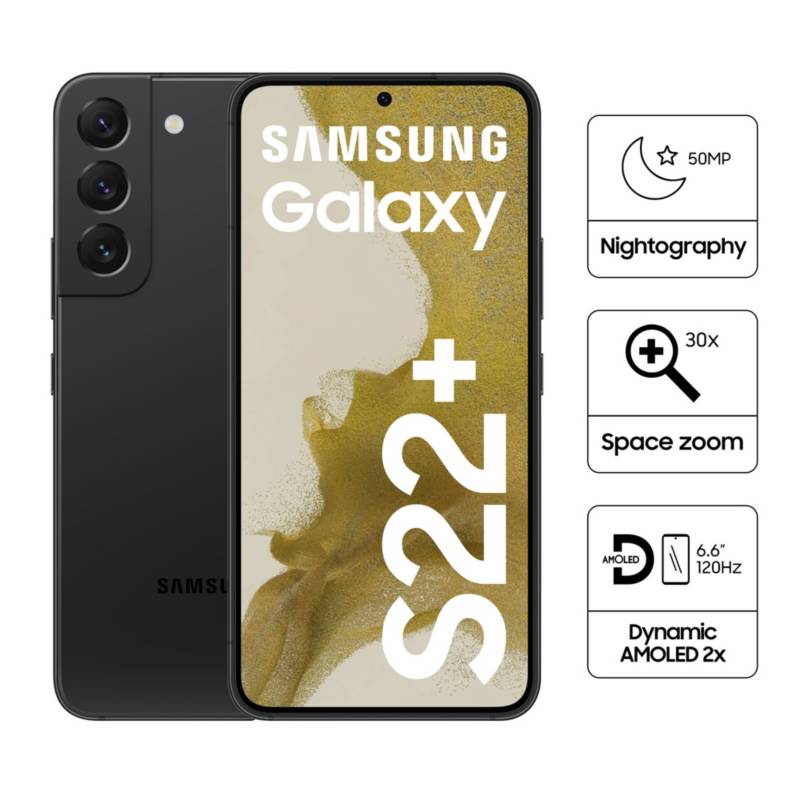 SAMSUNG - Celular Samsung Galaxy S22+ 6.6" 8GB 128GB 5G Negro
