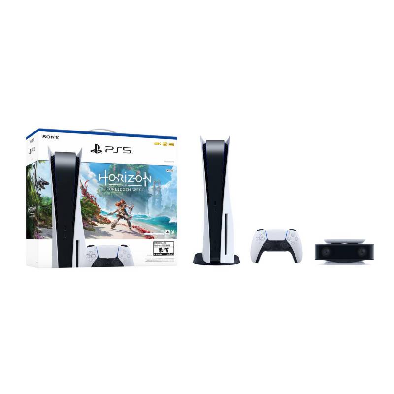 PLAYSTATION - Consola Playstation 5 + Cámara PS5 + Horizon Forbidden West Digital