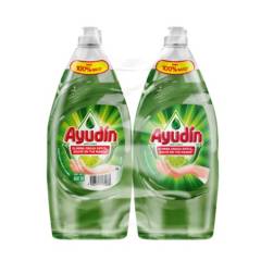 AYUDIN - Lavavajilla Ayudín Limón y Sábila 900 ml. Pack x 2 unid.