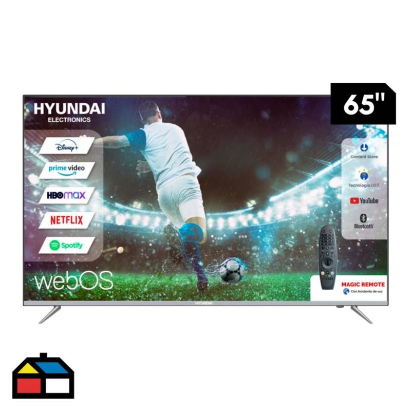 HYUNDAI - Televisor Hyundai Smart 4K Borderless 65" HYLED6508W4KM