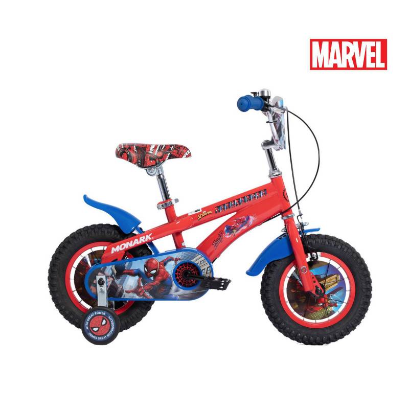 MONARK - Bicicleta Monark Spiderman Kids Aro 12" Azul Rojo