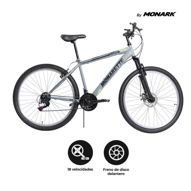 MONARK - Bicicleta Monarette Gravity Aro 27.5" Gris