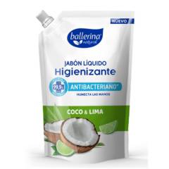 BALLERINA - Jabón Líquido Antibacterial Coco Lima 750ml