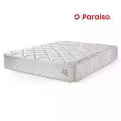 PARAISO - Colchón Paraíso Pocket Max Queen + 2 Almohadas Sintéticas + Protector de colchón