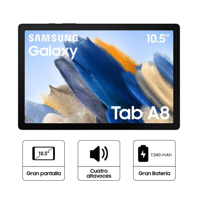 SAMSUNG - Tablet Samsung Galaxy Tab A8 10.5" 32GB 3GB Gris