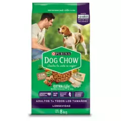 DOG CHOW - Dog Chow Longevidad Croquetas para Perros 8 kg