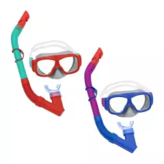 BESTWAY - Set de Máscara y Snorkel Pike Colores Variados