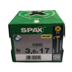 SPAX - Tornillo para Madera Aglomerada 3.5x17 x1000 unidades