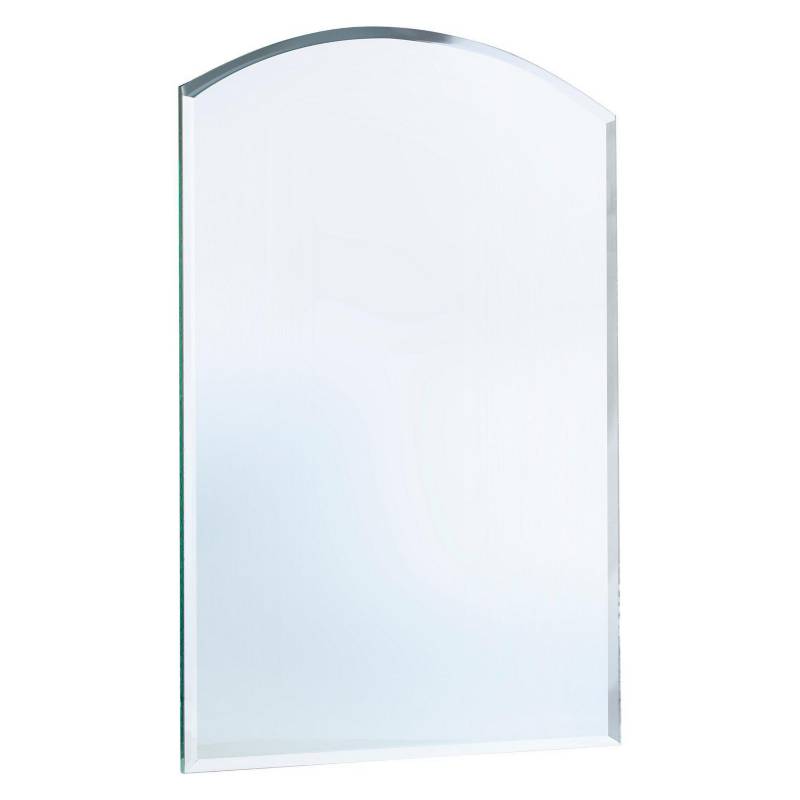  - Espejo de Baño Semi Ovalado Biselado Capilla 40x55cm