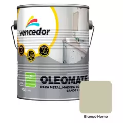 VENCEDOR - Esmalte Sintético Oleo Mate Blanco Humo 1 gl