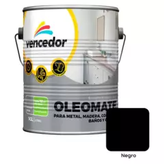 VENCEDOR - Esmalte sintético Oleomate negro 1 gl