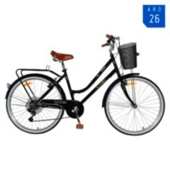SCOOP - Bicicleta Vintage Venezia Aro 27.5 Negro