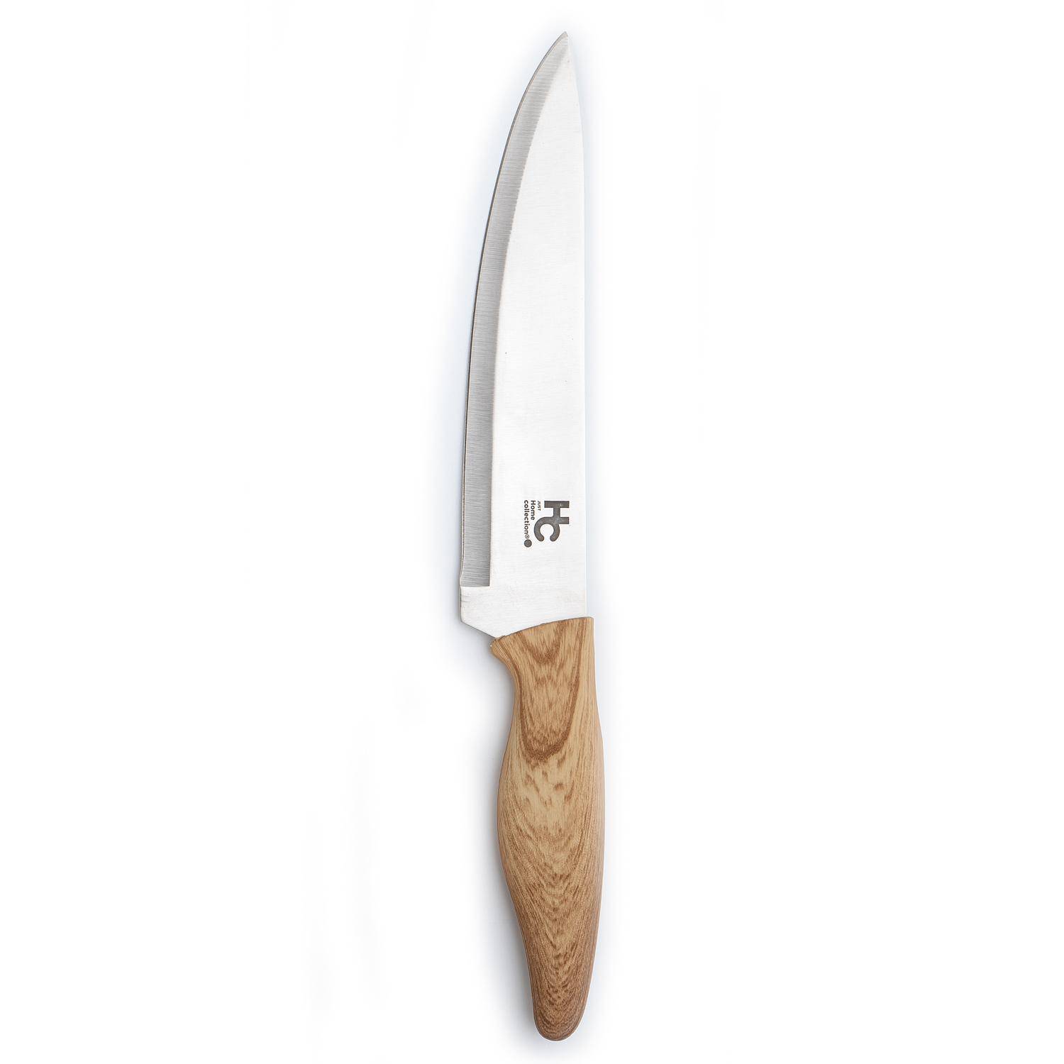 Cuchillo chef de hoja ancha de 20cm. y mango de madera de palisandro