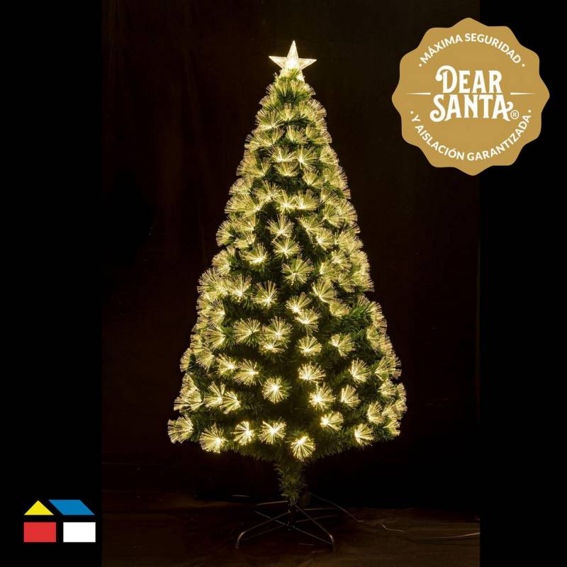 DEAR SANTA - Árbol de Navidad 210cm Fibra Óptica  Luz Cálida